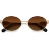 Gold Frame Brown Grading Lens