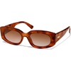 image:imageSOJOS Retro Oval Polarized Sunglasses Womens Trendy Sun Glasses Vintage Shades UV400 SJ2386Brown Tortoise  Brown
