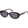 image:imageSOJOS Retro Oval Polarized Sunglasses for Women Men Big Vintage 90s Style Womens Mens Sunnies SJ2369Dark TortoiseLight Grey