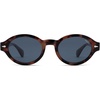 image:imageSOJOS Retro Oval Polarized Sunglasses for Women Men Chic Trendy 90s Sunnies Shades UV protection Sun Glasses SJ2630Tortoise Frame Grey Lens