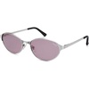 image:imageSOJOS Retro Oval Polarized Sunglasses for Women Men Trendy Chic Cat Eye 90s Y2K Sunnies SJ1266SilverLight Purple