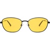image:imageSOJOS Retro Oval Polarized Sunglasses for Women Men Vintage 90s Style Womens Mens Sunnies Sun Glasses SJ1245BlackNight Vision
