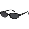 image:imageSOJOS Retro Oval Polarized Sunglasses for Women Trendy Cat Eye Chic Narrow Y2K Skinny Sunnies SJ2660BlackGrey