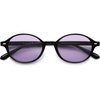 image:imageSOJOS Retro Oval Round Polarized Sunglasses Womens Mens Small Chic Vintage Trendy Sunnies SJ2611BlackPurple Tint