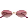 Shiny Gold / Pink Lens