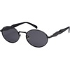 image:imageSOJOS Retro Oval Sunglasses for Women Men Trendy Sun Glasses Designer Inspired Classic Shades UV400 Protection SJ1224Black