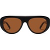 image:imageSOJOS Retro Oversized Aviator Polarized Sunglasses for Women Trendy Shades Vintage Style Chic Sun Glasses SJ2706Black  Brown Lens