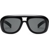 image:imageSOJOS Retro Oversized Aviator Sunglasses for Women MenTrendy Vintage Square Aviators 90s Sun Glasses SJ2688Black Frame Grey Lens