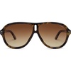 image:imageSOJOS Retro Oversized Polarized Aviator Sunglasses for Women Men 70s 80s Trendy UV400 Shades SJ2666Brown TortoiseBrown