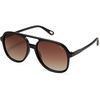 image:imageSOJOS Retro Polarized Aviator Sunglasses Womens Mens Classic 80s 90s Vintage Trendy Square Aviators SJ2174BlackGradient Reddish Brown