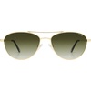 image:imageSOJOS Retro Polarized Aviator Sunglasses for Women Men Vintage 70s Style UV Protection Womens Mens Sun Glasses SJ1265GoldGradient Greyishgreen