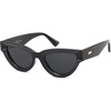 image:imageSOJOS Retro Polarized Cat Eye Sunglasses Womens Vintage Shades Trendy Stylish Sunnies SJ2331ABlack  Grey Lens