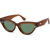 image:imageSOJOS Retro Polarized Cat Eye Sunglasses Womens Vintage Shades Trendy Stylish Sunnies SJ2331ABrown  Green Lens
