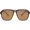 image:imageSOJOS Retro Polarized Hexagonal Aviator Sunglasses Womens Mens Trendy Rectangle UV400 Shades SJ2398BlackBrown