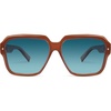 image:imageSOJOS Retro Polarized Hexagonal Aviator Sunglasses Womens Mens Trendy Rectangle UV400 Shades SJ2398BrownBlue