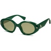 image:imageSOJOS Retro Polarized Large Oval Sunglasses Womens Mens Trendy UV400 Sun Glasses 80s 90s Shades SJ2365Light Green