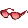 image:imageSOJOS Retro Polarized Large Oval Sunglasses Womens Mens Trendy UV400 Sun Glasses 80s 90s Shades SJ2365Red