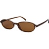image:imageSOJOS Retro Polarized Rectangle Oval Sunglasses for Women MenTrendy Petite Shades Skinny Rim UV400 Protected SJ2668Brown