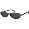image:imageSOJOS Retro Polarized Rectangle Oval Sunglasses for Women MenTrendy Petite Shades Skinny Rim UV400 Protected SJ2668Demi