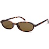 image:imageSOJOS Retro Polarized Rectangle Oval Sunglasses for Women MenTrendy Petite Shades Skinny Rim UV400 Protected SJ2668Tortoise