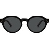 image:imageSOJOS Retro Polarized Sunglasses for Women MenVintage Round Sun Glasses 90s Shades UV400 Protection SJ2623Shiny BlackGrey