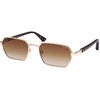 Gold Frame Brown Grading Lens