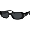 image:imageSOJOS Retro Rectangle Polarized Sunglasses Women Men Trendy Y2k 90s UV Protection Womens Mens Sun Glasses SJ2375BlackGrey
