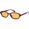 image:imageSOJOS Retro Rectangle Polarized Sunglasses for Women Men Trendy Hexagon Narrow Chic Y2K Sunnies SJ2629BurgundyYellow