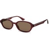Translucent Dark Plum/Dark Brown