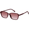 image:imageSOJOS Retro Rectangular Polarized Sunglasses for Women MenVintage Light Weight Square Frame Skinny Rim UV Protection SJ2663Burgundy