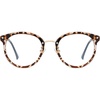 image:imageSOJOS Retro Round TR90 Blue Light Reading Glasses Womens Mens Readers Computer Glasses Eyewear Frame SJ9001C1 Bright Leopard Frame