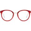 image:imageSOJOS Retro Round TR90 Blue Light Reading Glasses Womens Mens Readers Computer Glasses Eyewear Frame SJ9001C3 Clear Red Frame