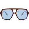 Dark Brown/Light Blue Tint