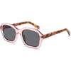 image:imageSOJOS Retro Square Polarized Sunglasses Women Men Classic Hexagonal Sun Glasses Acetate Rivets Shades CoconutPinkGrey
