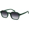image:imageSOJOS Retro Square Polarized Sunglasses Womens Men Trendy 70s Thin Slim Shades Sunnies SJ2674Green Frame Grey Gradinglens