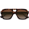 image:imageSOJOS Retro Thick Polarized Aviator Sunglasses for Women Men Large Trendy Bold Square Pilot Shades SJ2385Brown TortoiseBrown