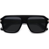 image:imageSOJOS Retro Thick Polarized Aviator Sunglasses for Women Men Vintage Oversized Square Shades SJ2384BlackGrey