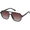 image:imageSOJOS Retro Trendy Aviator Polarized Sunglasses Men Women Vintage 70s Square Stylish Frame Sun Glasses SJ2283BlackDark Brown Grading