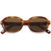 image:imageSOJOS Retro Trendy Oval Round Polarized Sunglasses Womens Mens 80s 90s Vintage Sunnies SJ2603Caramel TortoiseBrown