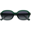 image:imageSOJOS Retro Trendy Oval Round Polarized Sunglasses Womens Mens 80s 90s Vintage Sunnies SJ2603GreenGrey