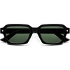 image:imageSOJOS Retro Trendy Polarized Sunglasses for Men Women Vintage Square Mens Shades SJ2397Black Frame Green Lens