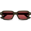 Green Frame Red Lens