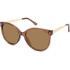 image:imageSOJOS Round Polarized Sunglasses for Women Men Oversized Trendy UV Protection ShadesBrown