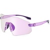 image:imageSOJOS Running Sunglasses for Women amp Men Lightweight TR90 Frameless UV400 Wraparound Sports Goggles SJ2352Purple