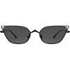 image:imageSOJOS Small Cateye Sunglasses Fashion Narrow Fun Designer Sun Glasses SJ1127ABlackGrey