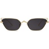 image:imageSOJOS Small Cateye Sunglasses Fashion Narrow Fun Designer Sun Glasses SJ1127AGold  Black