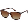 image:imageSOJOS Small Square Polarized Sunglasses for Women Men Classic Vintage Style UV400 Lens SJ2636Brown TortoiseGradient Brown