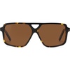 image:imageSOJOS Square Aviator Sunglasses for Men and Women Polarized Acetate Frame Retro Shades with UV Protection ReignTortoiseBrown