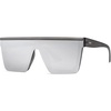 image:imageSOJOS Square Big Sunglasses Women Thick Frame Flat Top Mirrored Sunnies Shades Goggle Siamese Lens SJ2117Grey