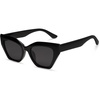 image:imageSOJOS Square Cat Eye Polarized Sunglasses for Women Retro Classic Vintage Trendy Cateye Shades Sunnies Gafas de sole SJ2235Black
